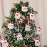 Luces De Navidad Cara Papa Noel 5m