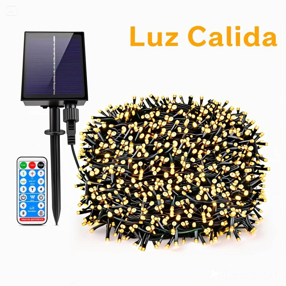 Luces de Navidad LED SOLARES  20m